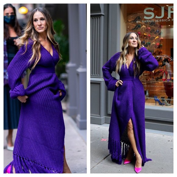 Hanifa Knit Cardigan Dress as seen on SJP! - Picture 3 of 6